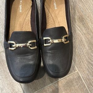 Easy Spirit Black Leather Loafers